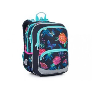 Lehký školní batoh s motýlky BAZI 22003