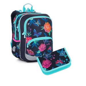 Lehký batoh s motýlky BAZI 22003 SET SMALL