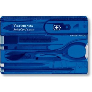 SwissCard Victorinox Classic, transparentní modrá 0.7122.T2