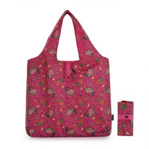 Skládací nákupní taška na zip SHOPPING BAG 22 H RED - barevná kabelka