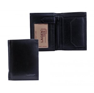 Pánská prostorná kožená peněženka V-105 černá