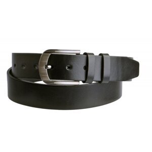 Pánský kožený černý pásek ZK007-60