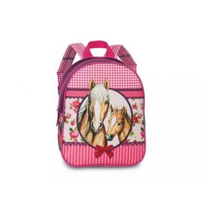 Dívčí batoh koníci 20618-2200 růžový/fialový