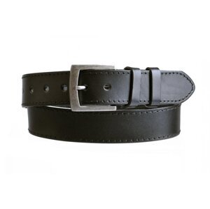 Pánský kožený pásek černý 25S-1-60 95 cm