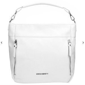 Bílá kabelka z koženky 78012-003