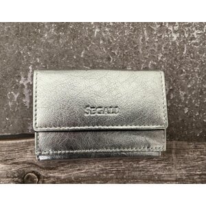 Dámská malá kožená peněženka SG-1756 stříbrná