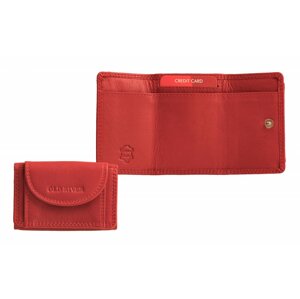 Malá kožená peněženka MW-103 červená