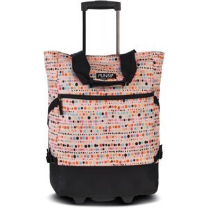 Nákupní taška na kolečkách 10008-3998 Punta Wheel oranžová s puntíky