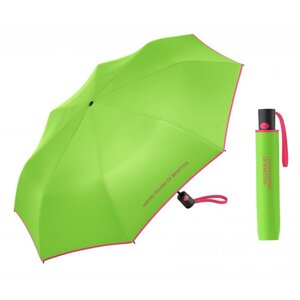 Vystřelovací skládací deštník Benetton Mini AC green flash 56681