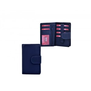 Velká kožená pánská peněženka pro řidiče 025 tmavě modrá