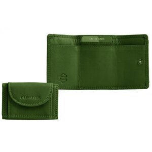 Malá kožená peněženka MW-103 zelená