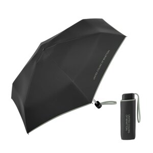 Dámský skládací mini deštník do kabelky Ultra Mini flat black-iceberg green 56485