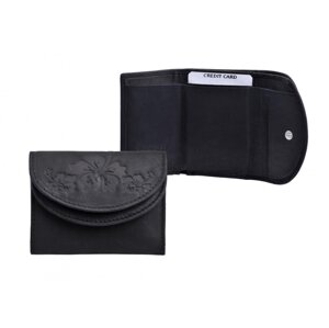Dámská malá černá peněženka 7116-B černá